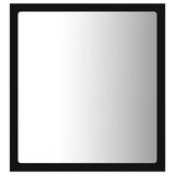 NNEVL LED Bathroom Mirror Black 40x8.5x37 cm Chipboard