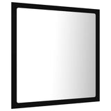 NNEVL LED Bathroom Mirror Black 40x8.5x37 cm Chipboard
