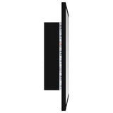 NNEVL LED Bathroom Mirror Black 40x8.5x37 cm Chipboard