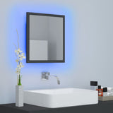 NNEVL LED Bathroom Mirror Grey 40x8.5x37 cm Chipboard