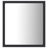 NNEVL LED Bathroom Mirror Grey 40x8.5x37 cm Chipboard