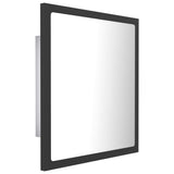 NNEVL LED Bathroom Mirror Grey 40x8.5x37 cm Chipboard