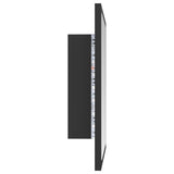 NNEVL LED Bathroom Mirror Grey 40x8.5x37 cm Chipboard