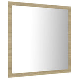 NNEVL LED Bathroom Mirror Sonoma Oak 40x8.5x37 cm Chipboard