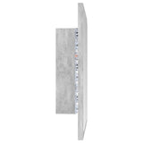 NNEVL LED Bathroom Mirror Concrete Grey 40x8.5x37 cm Chipboard