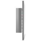 NNEVL LED Bathroom Mirror High Gloss Grey 40x8.5x37 cm Chipboard