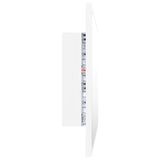 NNEVL LED Bathroom Mirror White 60x8.5x37 cm Chipboard