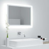 NNEVL LED Bathroom Mirror White 60x8.5x37 cm Chipboard