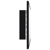 NNEVL LED Bathroom Mirror Black 60x8.5x37 cm Chipboard