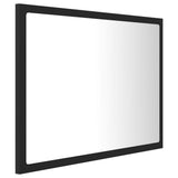 NNEVL LED Bathroom Mirror Grey 60x8.5x37 cm Chipboard