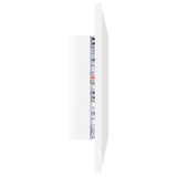 NNEVL LED Bathroom Mirror High Gloss White 60x8.5x37 cm Chipboard