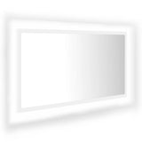 NNEVL LED Bathroom Mirror White 80x8.5x37 cm Chipboard