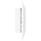 NNEVL LED Bathroom Mirror White 80x8.5x37 cm Chipboard