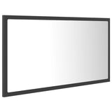 NNEVL LED Bathroom Mirror Grey 80x8.5x37 cm Chipboard