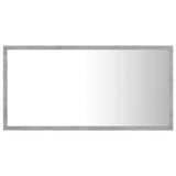 NNEVL LED Bathroom Mirror Concrete Grey 80x8.5x37 cm Chipboard