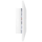 NNEVL LED Bathroom Mirror High Gloss White 80x8.5x37 cm Chipboard