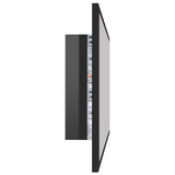 NNEVL LED Bathroom Mirror High Gloss Black 80x8.5x37 cm Chipboard