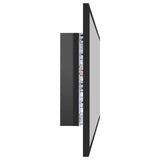 NNEVL LED Bathroom Mirror High Gloss Black 90x8.5x37 cm Chipboard