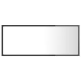 NNEVL LED Bathroom Mirror High Gloss Grey 100x8.5x37 cm Chipboard