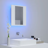 NNEVL LED Bathroom Mirror Cabinet White 40x12x45 cm