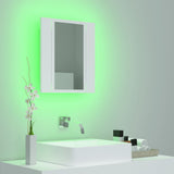 NNEVL LED Bathroom Mirror Cabinet White 40x12x45 cm
