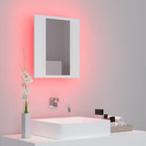 NNEVL LED Bathroom Mirror Cabinet White 40x12x45 cm