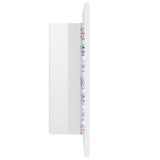 NNEVL LED Bathroom Mirror Cabinet High Gloss White 40x12x45 cm