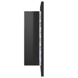 NNEVL LED Bathroom Mirror Cabinet High Gloss Black 40x12x45 cm