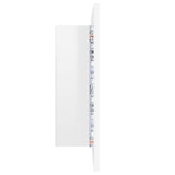 NNEVL LED Bathroom Mirror Cabinet High Gloss White 60x12x45 cm