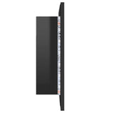 NNEVL LED Bathroom Mirror Cabinet High Gloss Black 60x12x45 cm