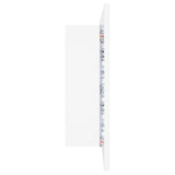 NNEVL LED Bathroom Mirror Cabinet White 80x12x45 cm
