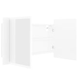 NNEVL LED Bathroom Mirror Cabinet White 80x12x45 cm