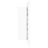 NNEVL LED Bathroom Mirror Cabinet White 100x12x45 cm