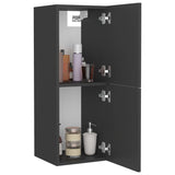 NNEVL Bathroom Cabinet Grey 30x30x80 cm Chipboard