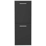 NNEVL Bathroom Cabinet Grey 30x30x80 cm Chipboard