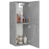 NNEVL Bathroom Cabinet Concrete Grey 30x30x80 cm Engineered Wood