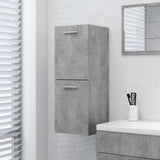 NNEVL Bathroom Cabinet Concrete Grey 30x30x80 cm Engineered Wood