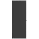 NNEVL Bathroom Cabinet High Gloss Grey 30x30x80 cm Chipboard