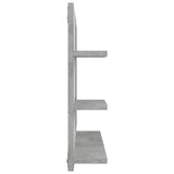 NNEVL Bathroom Mirror Concrete Grey 60x10.5x45 cm Chipboard
