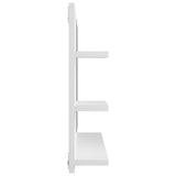 NNEVL Bathroom Mirror High Gloss White 60x10.5x45 cm Chipboard