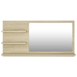 NNEVL Bathroom Mirror Sonoma Oak 90x10.5x45 cm Chipboard