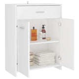 NNEVL Bathroom Cabinet White 60x33x80 cm Engineered Wood