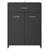 NNEVL Bathroom Cabinet Grey 60x33x80 cm Chipboard
