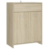 NNEVL Bathroom Cabinet Sonoma Oak 60x33x80 cm Chipboard