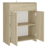 NNEVL Bathroom Cabinet Sonoma Oak 60x33x80 cm Chipboard