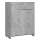 NNEVL Bathroom Cabinet Concrete Grey 60x33x80 cm Chipboard