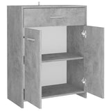 NNEVL Bathroom Cabinet Concrete Grey 60x33x80 cm Chipboard