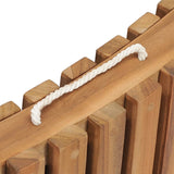 NNEVL 3 Piece Folding Garden Lounge Set Solid Teak Wood