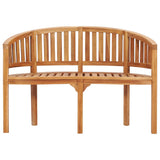 NNEVL 4 Piece Banana Garden Lounge Set Solid Teak Wood