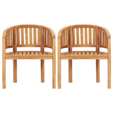 NNEVL 5 Piece Banana Garden Lounge Set Solid Teak Wood